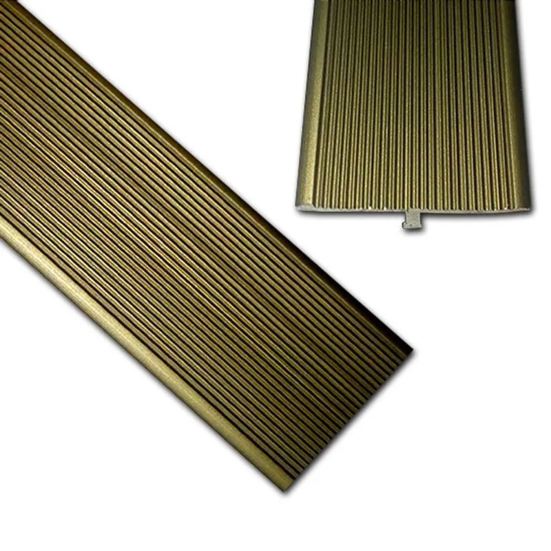 Perfil T Mesmo Nível Em Alumino Laminado - Metragem 3m