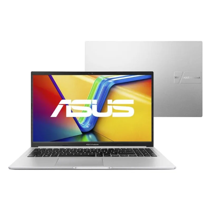 Notebook Asus Vivobook 15 M1502ya Amd Ryzen 7 5825u 8gb Ram 512 Gb Ssd Windows 11 Home 15,6" Lcd Led Fhd Nível Ips Cool Silver Bq966w - Asus
