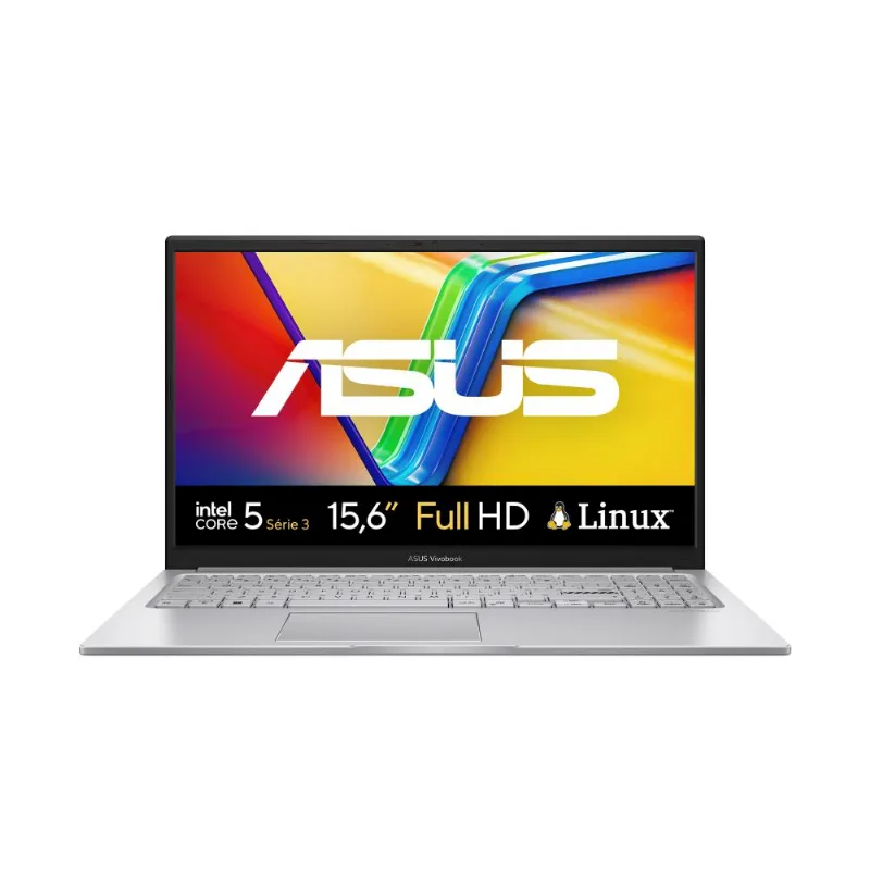 Notebook ASUS Vivobook 15 BQ301 Intel Core 5 Série 3 8GB RAM 256GB SSD Linux 15,6" LCD LED FHD nível IPS - Asus