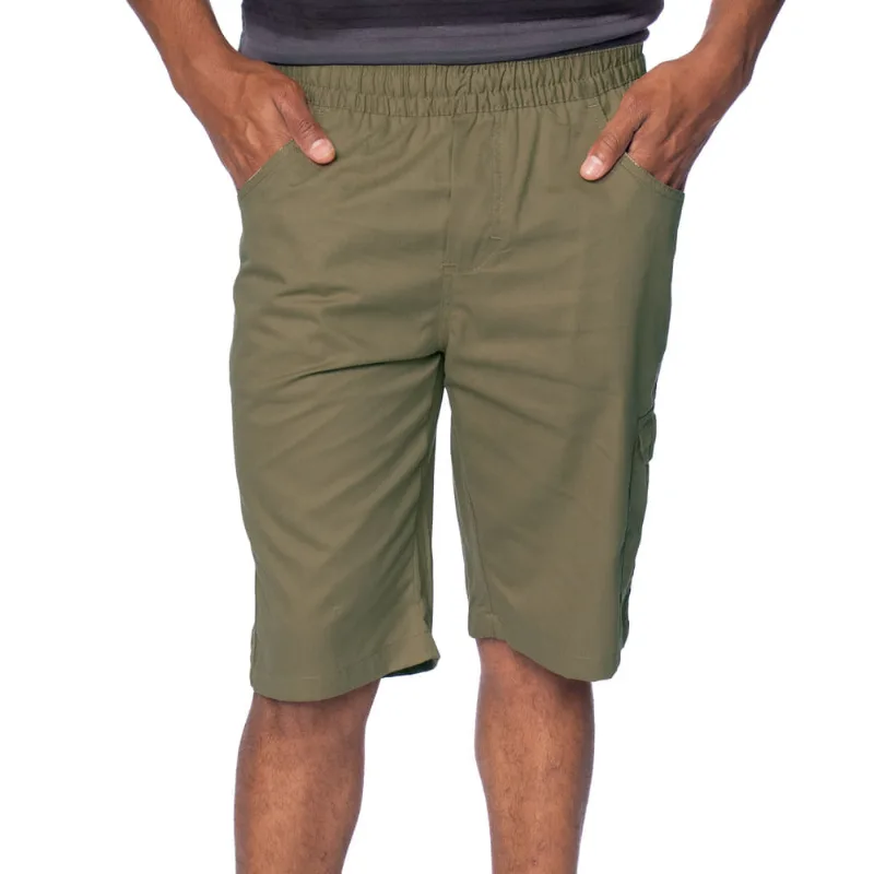 Bermuda Masculina Amil Sarja Cargo Verde Claro - M