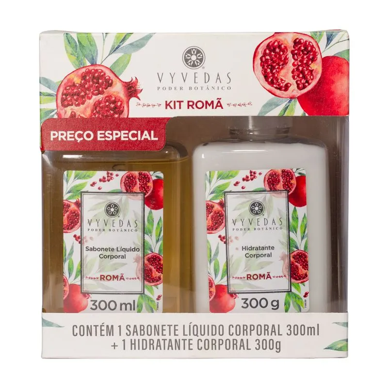 Kit Vyvedas Romã Sab. Líquido + Hidratante Corporal 300g