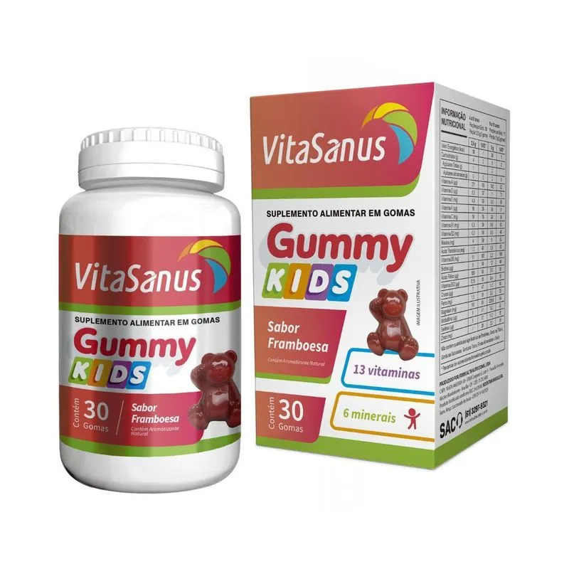 Gummy Kids Suplemento Alimentar Em Gomas Infantil 30 Gomas