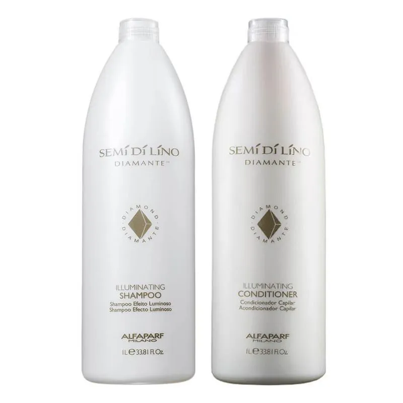 Kit Shampoo E Condicionador Alfaparf Semi Di Lino Diamante