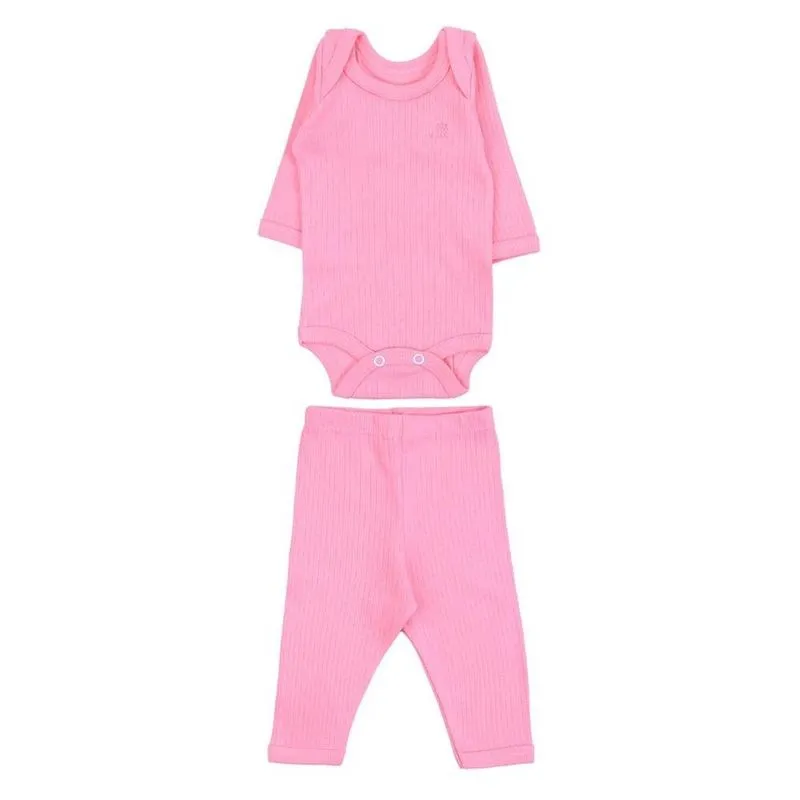 Conjunto Bebê Junkes Baby Body P Rosa (MP)