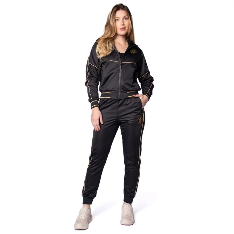 Agasalho Feminino Legend Internacional Trilobal Preto/dourado - G