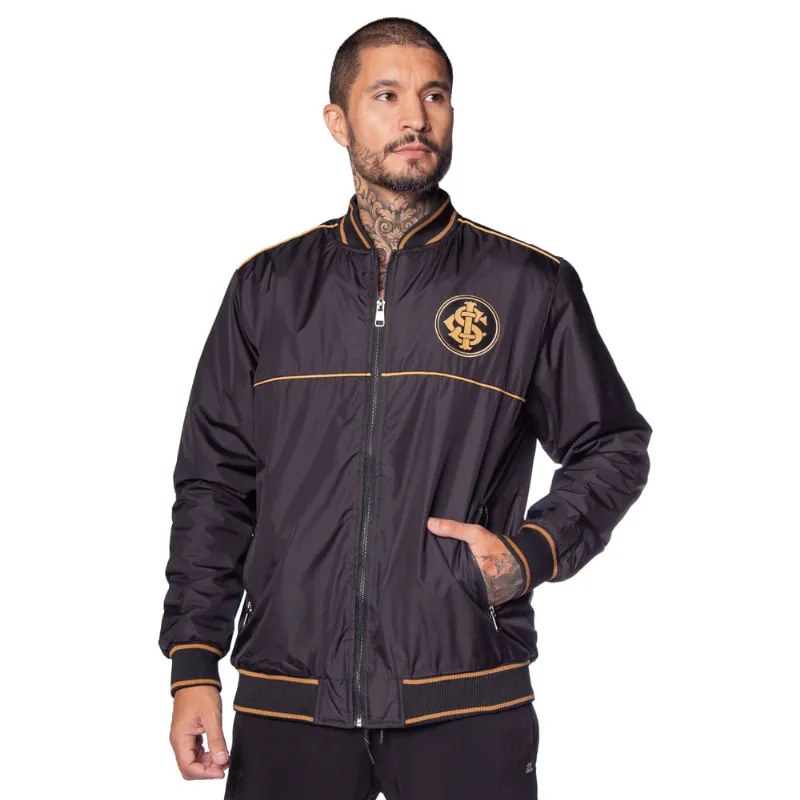 Jaqueta Bomber Masculina Legend Internacional Golden Preto/dourado - GG