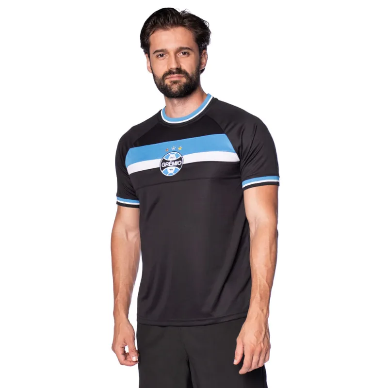 Camiseta Masculina Legend Grenal Grêmio Preto/Azul - GG