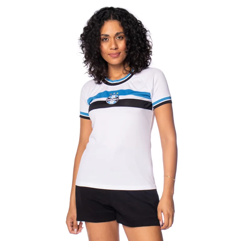 Camiseta Feminina Grêmio Lotus Orion Branco - GG