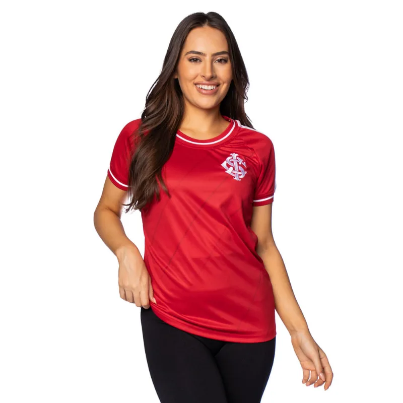 Camiseta Feminina Leggend Grenal Internacional Vermelho/Branco - GG