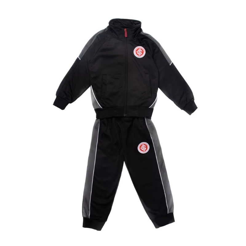Agasalho Infantil Lotus Inter Trilobal Preto/Chumbo - 10