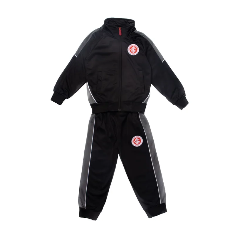 Agasalho Infantil Lotus Inter Trilobal Preto/Chumbo - 14