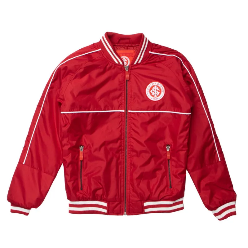 Jaqueta Bomber Lotus Inter Juvenil Escudo Zíper Vermelho - 8