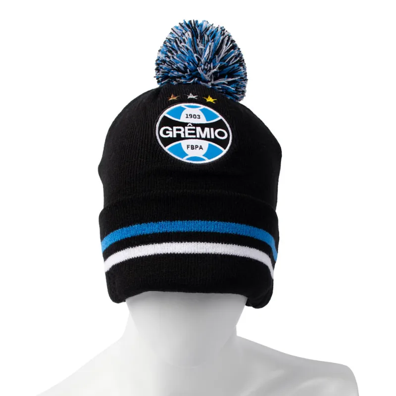 Gorro Masculino Lotus Grêmio Tricot Preto/Azul - U