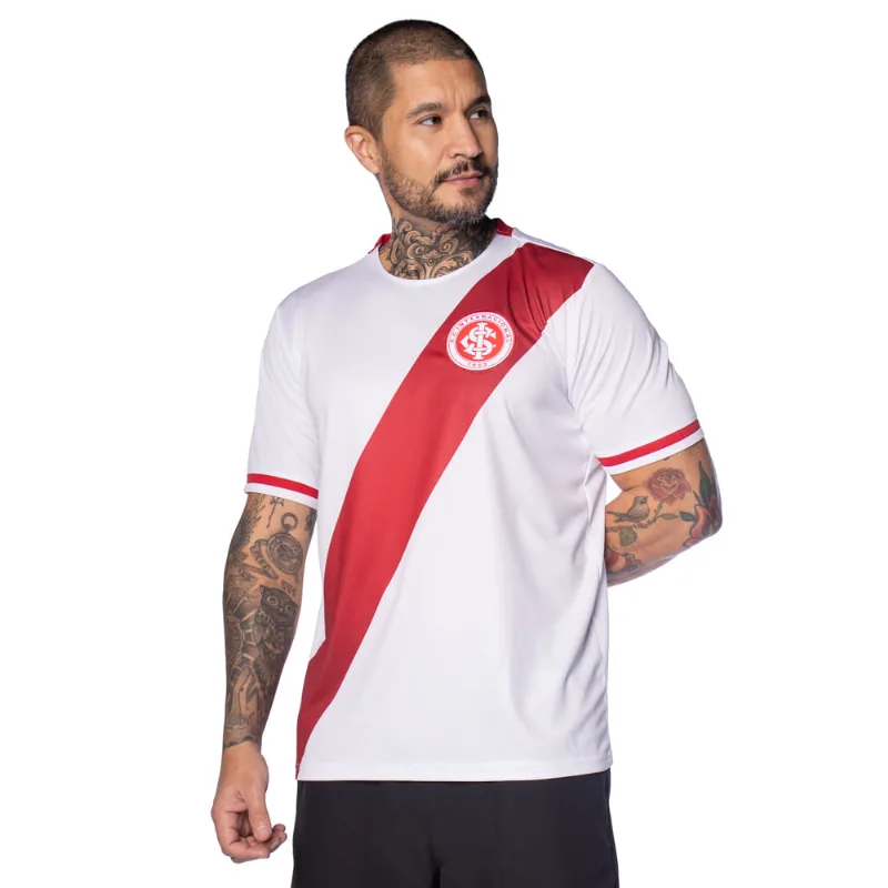 Camiseta Masculina Inter Lotus Layer Faixa 1995 Branco - 3G