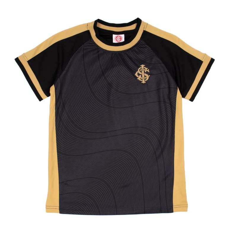Camiseta Infantil Lotus Inter Manga Curta Preto/Dourado - 6