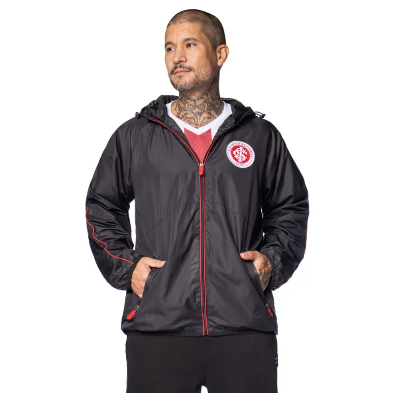 Jaqueta Masculina Lotus Inter Corta Vento Preto/Vermelho - 3G