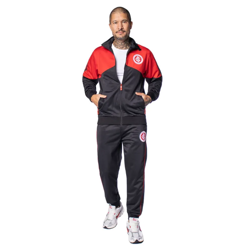 Agasalho Masculino Lotus Inter 26 Esportivo Preto/Vermelho - M