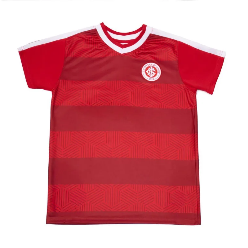 Camiseta Infantil Lotus Inter Stripes Vermelho - 12