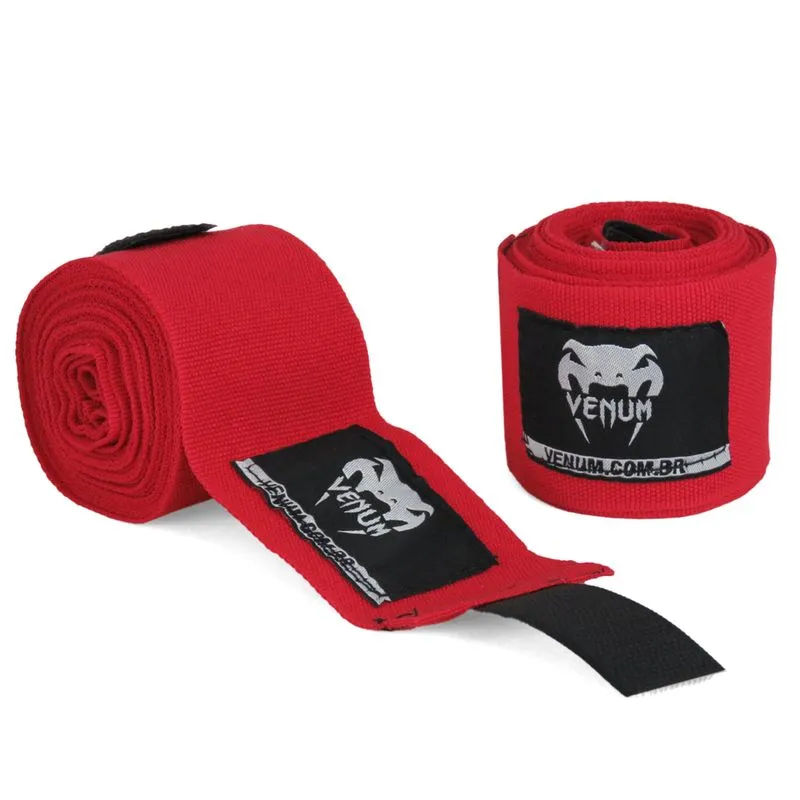 Bandagem de Boxe 4m Venum Vermelha - UNICO