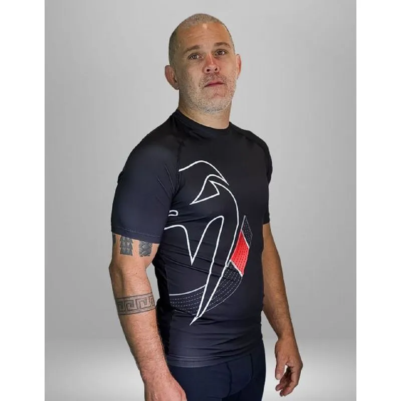 Rashguard Manga Curta Venum Black Belt Dark