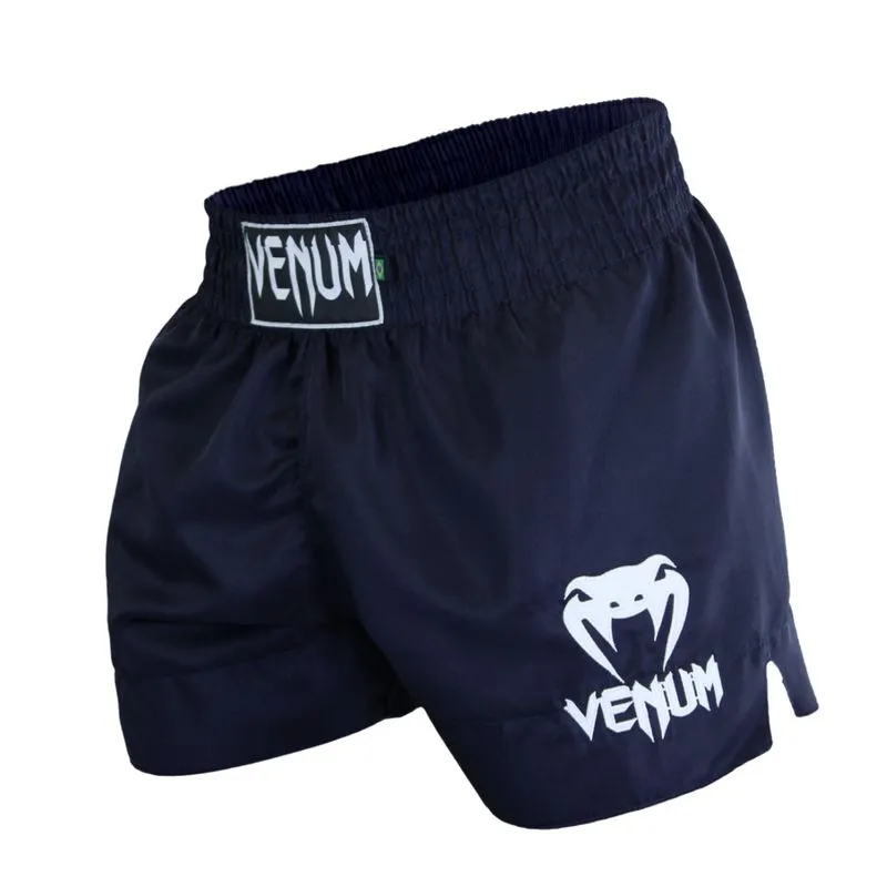 Short Muay Thai Venum Classic Dark - Azul