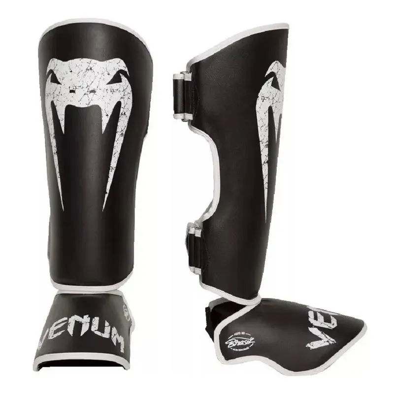 Caneleira De Proteção Muay Thai Mma Giant Brasil Preto/branco - Venum