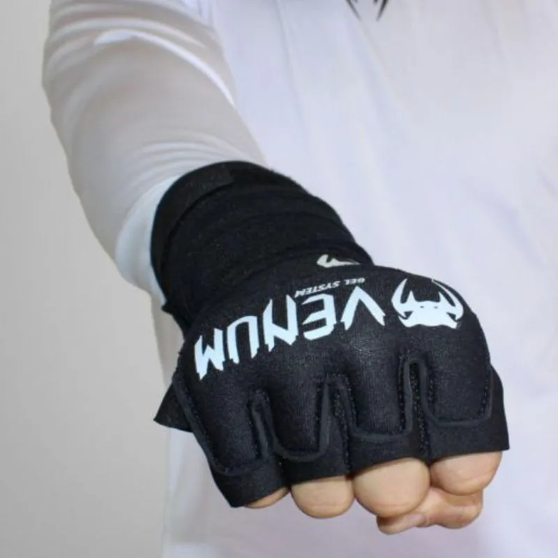 Bandagem Adulta para Boxe em Gel Pro Dark Venum Preto - ÚNICO