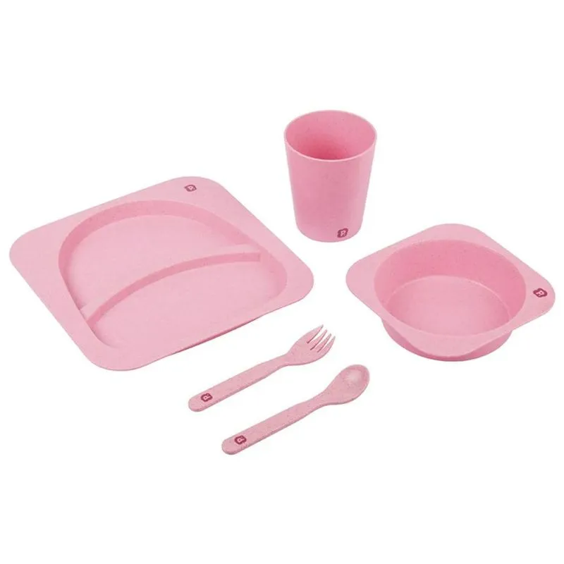 Kit Alimentação Com 5 Peças Fibra De Trigo Feminino - Pimpolho