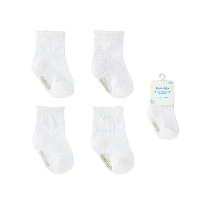 Meia Infantil Pimpolho N° 16-20 Branco (MP)