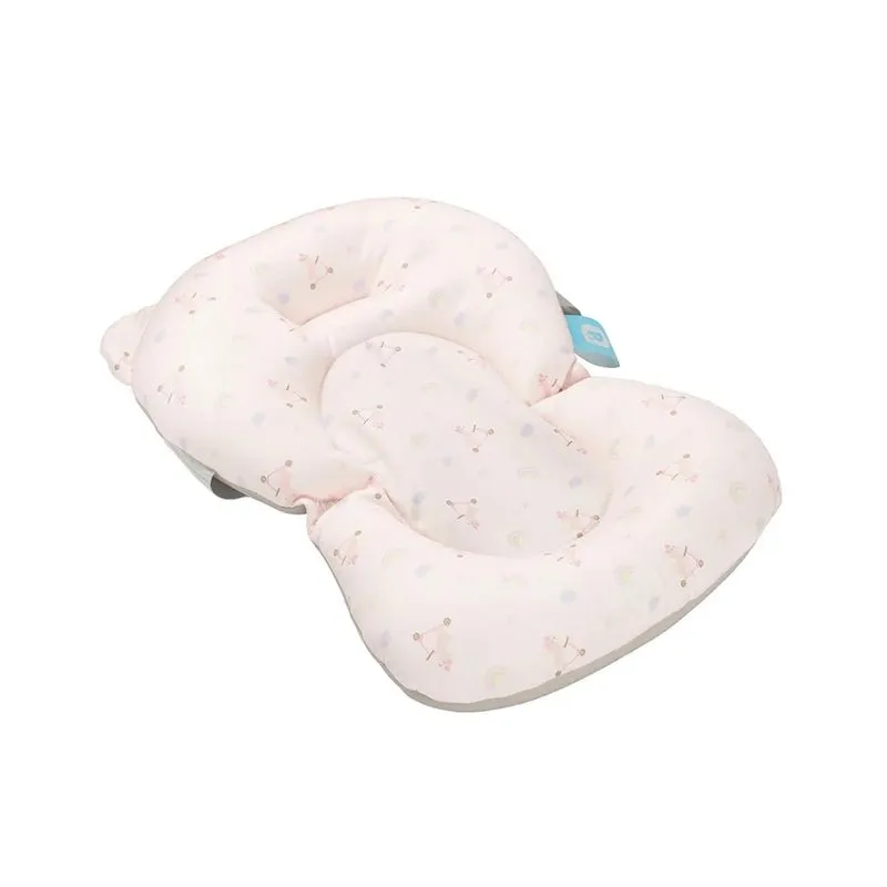 Almofada de Banho Para Bebê Estampada Urso Rosa - Pimpolho