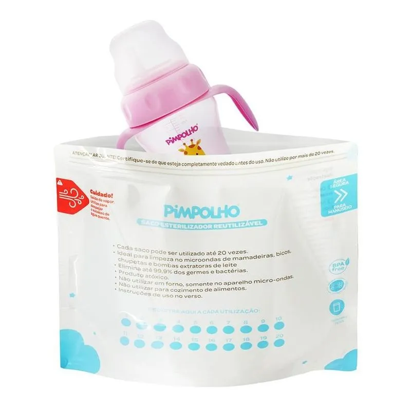 Saco Esterilizador Pimpolho Para Bicos E Mamadeiras (MP)