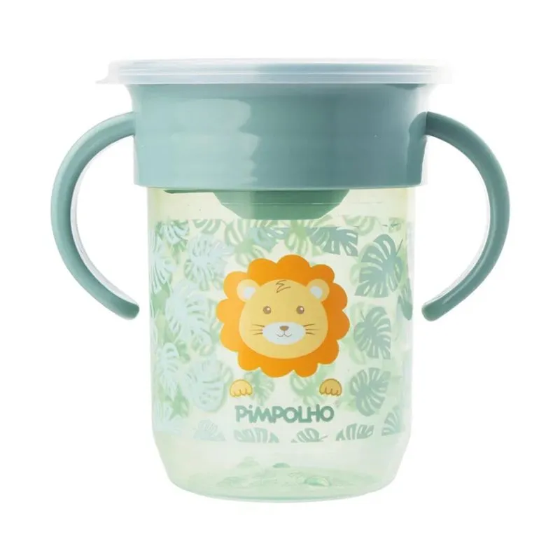 Copo Treinamento Infantil 360 Com Alça Tampa 240ml - Pimpolho