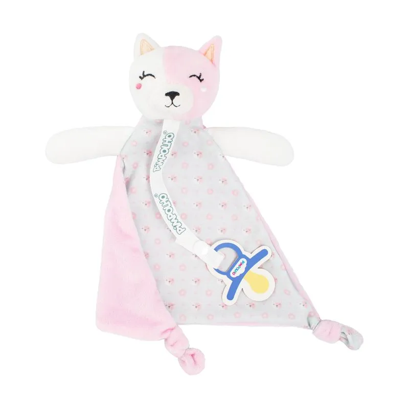 Naninha Para Bebê Menina Branco / Gato - Pimpolho