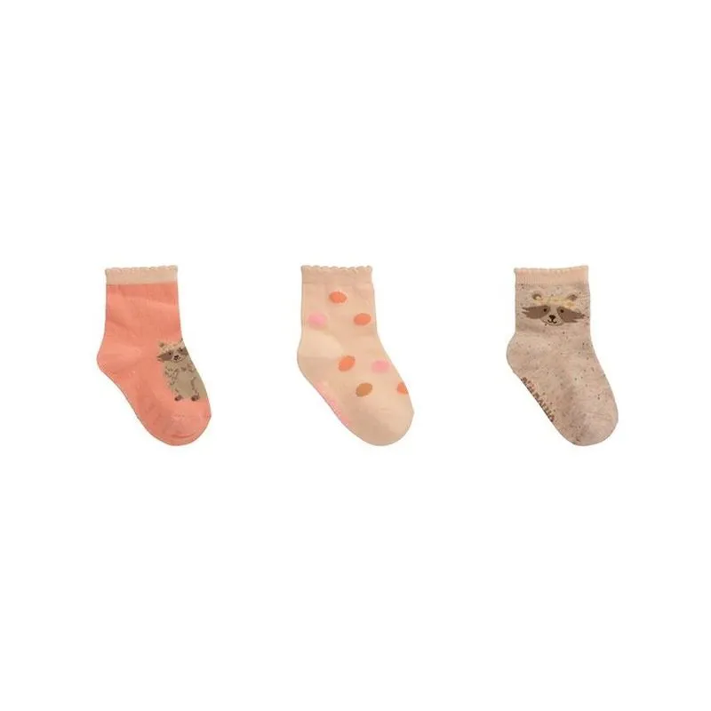Kit Meia Infantil Pimpolho 3 Pares N° 21-25 Laranja Sortido (MP)