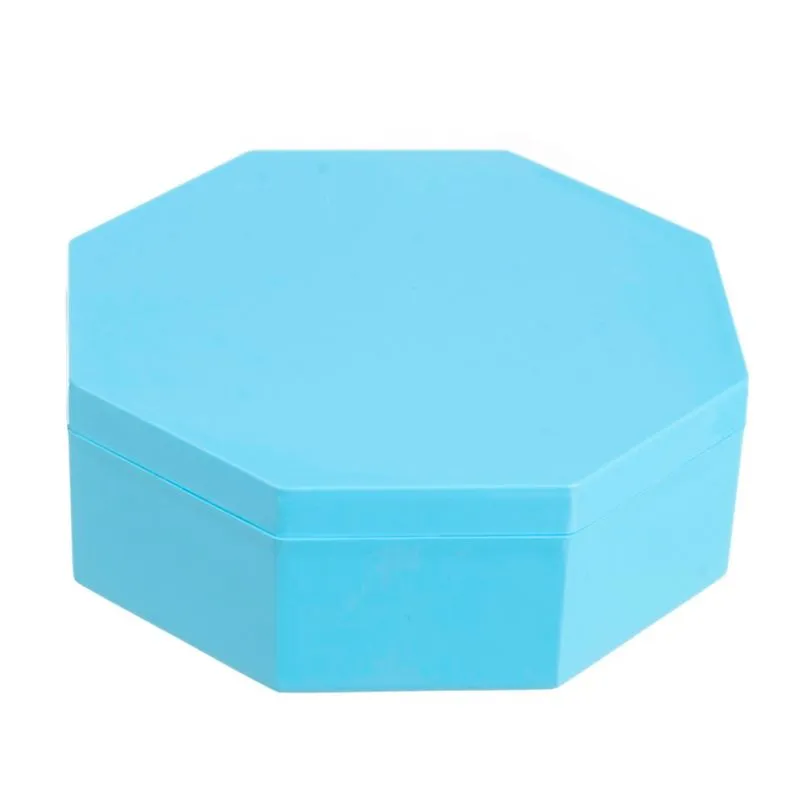 Caixa Acrílica Octogonal Azul Bebê 11X11CM 4276006 MIRANDINHA