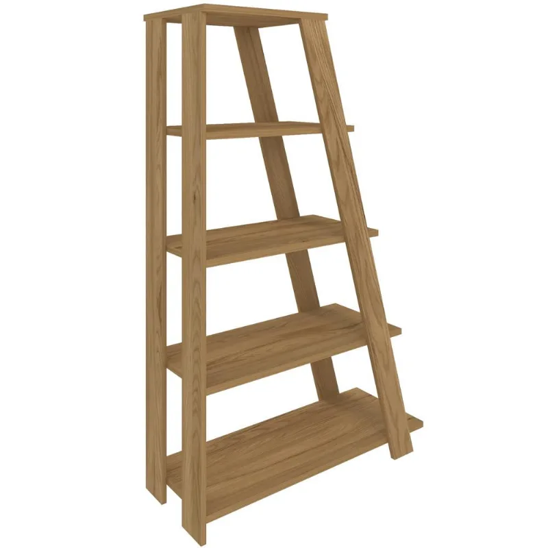 Estante Multiuso Com 05 Prateleiras Star A02 134x82 Olmo - Lyam Decor - Lyam Decor