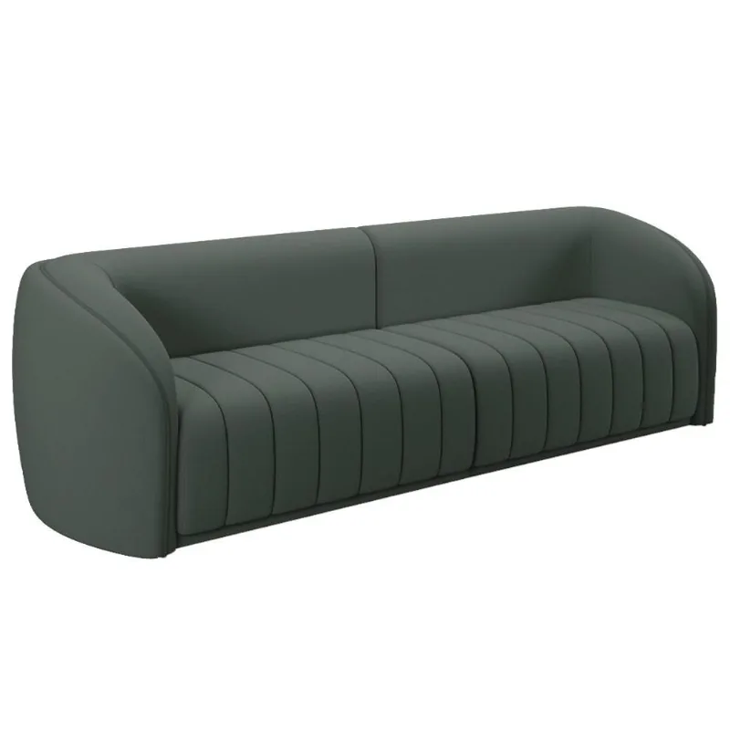 Sofá 04 Lugares Para Sala De Estar 252 cm Lazio M03 Veludo Cinza - Lyam Decor - Lyam Decor