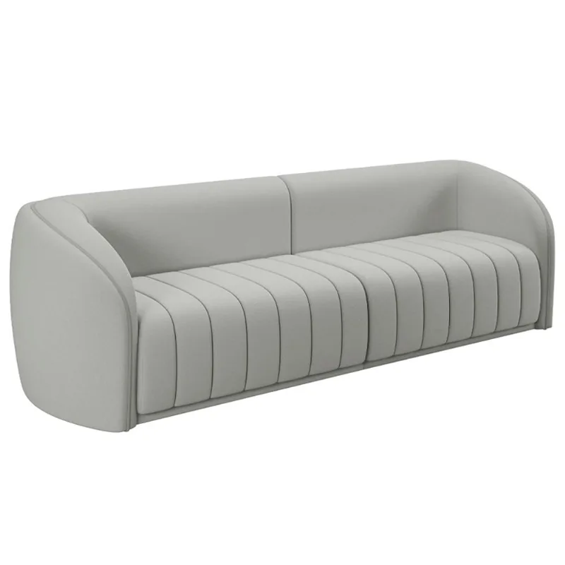 Sofá 04 Lugares Para Sala De Estar 252 cm Lazio M03 Veludo Creme - Lyam Decor - Lyam Decor