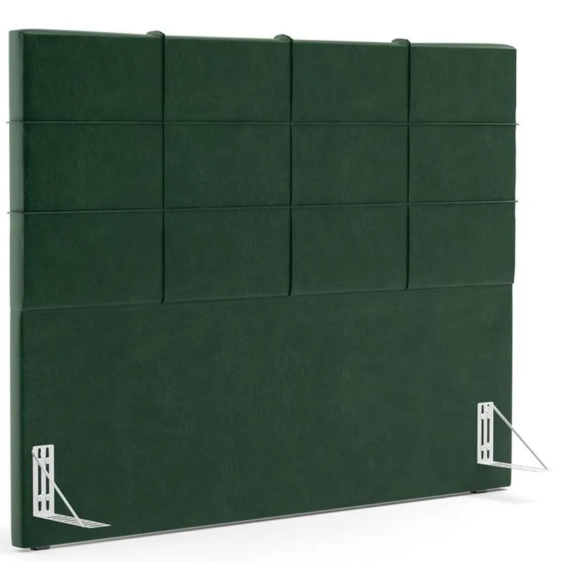 Cabeceira Cama Box Casal King 195 cm Roma W01 Couríssimo Verde Musgo - Lyam