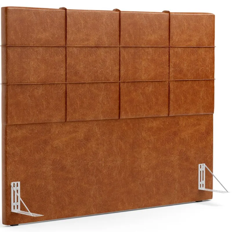 Cabeceira Cama Box Queen 160 cm Roma W01 Couríssimo Camel - Lyam - Lyam Decor