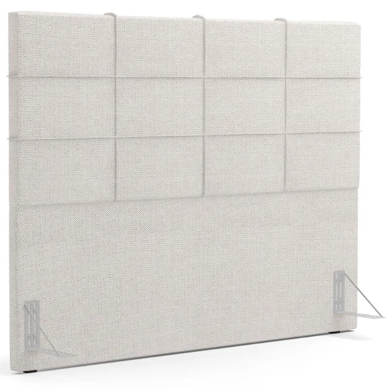 Cabeceira Cama Box Queen 160 cm Roma W01 Linho Champagne - Lyam - Lyam Decor