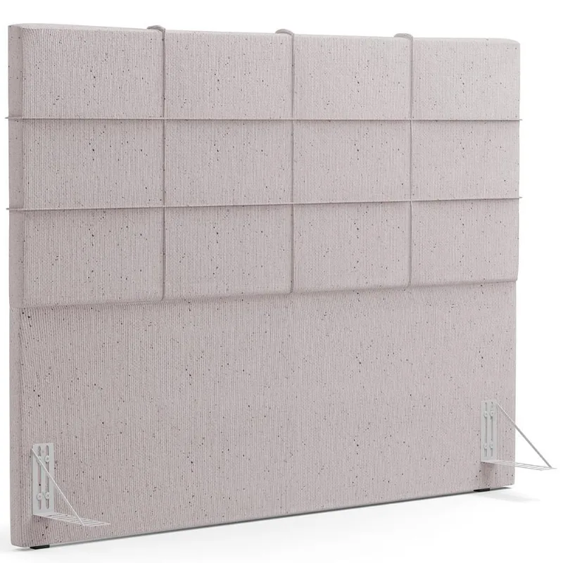 Cabeceira Cama Box Queen 160 cm Roma W01 Linho Bege - Lyam