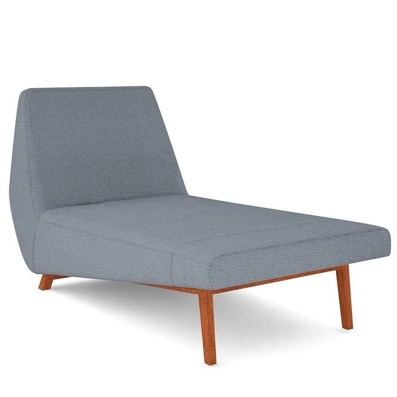 Sofá Chaise Longue Living Parisi 155cm D02 Bouclê Grafite B-64
