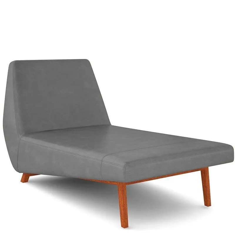 Sofá Chaise Longue Living Parisi 155cm D02 Corano Cinza C-03