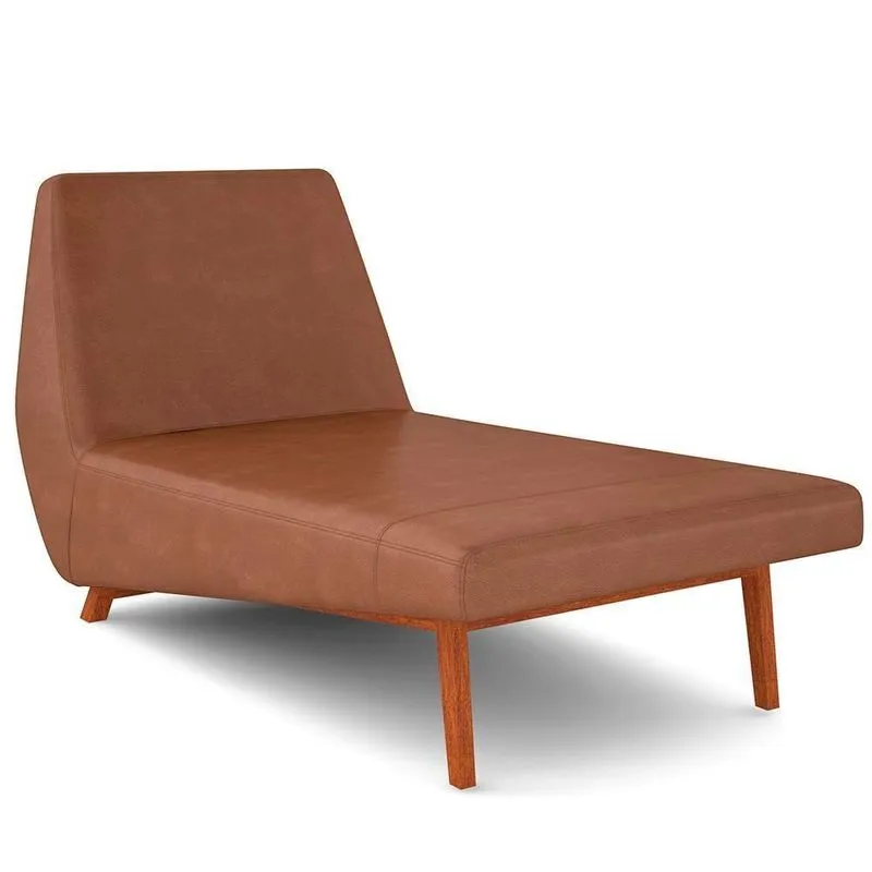 Sofá Chaise Longue Living Parisi 155cm D02 Couríssimo Camel B-14