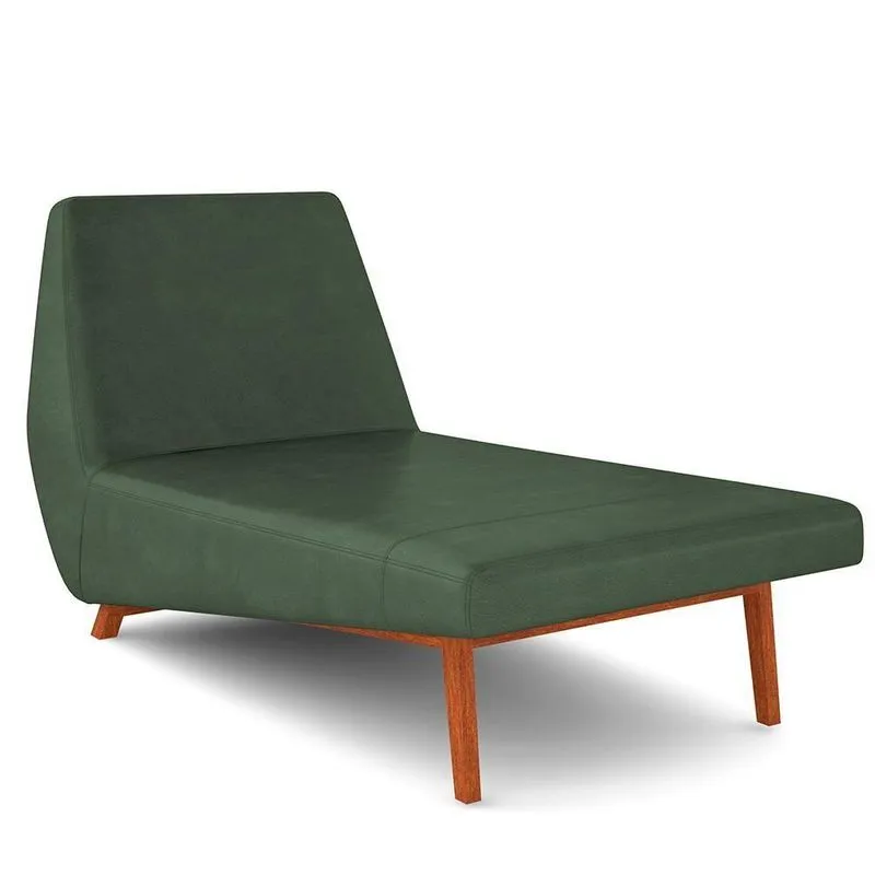 Sofá Chaise Longue Living Parisi 155cm D02 Couríssimo Verde B-89