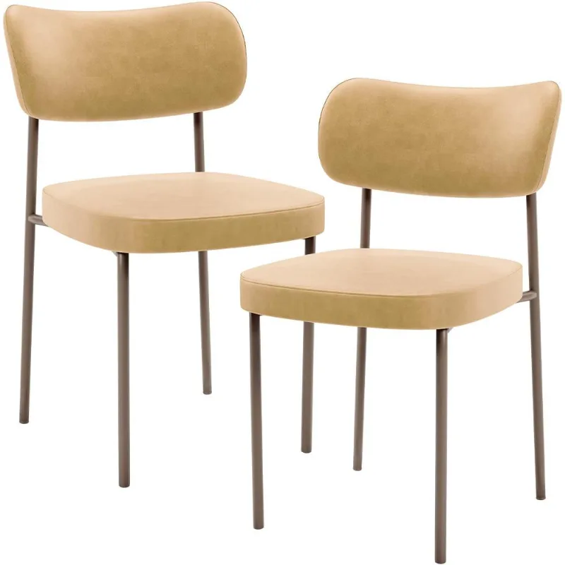 Kit 02 Cadeiras Para Sala De Jantar Melina Base Arena L02 Couríssimo Fendi - Lyam Decor - Lyam Decor