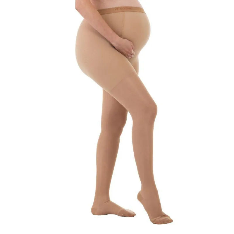 Meia Calça Compressão Gestante 20-30 Mmhg Pé Fechado Xg