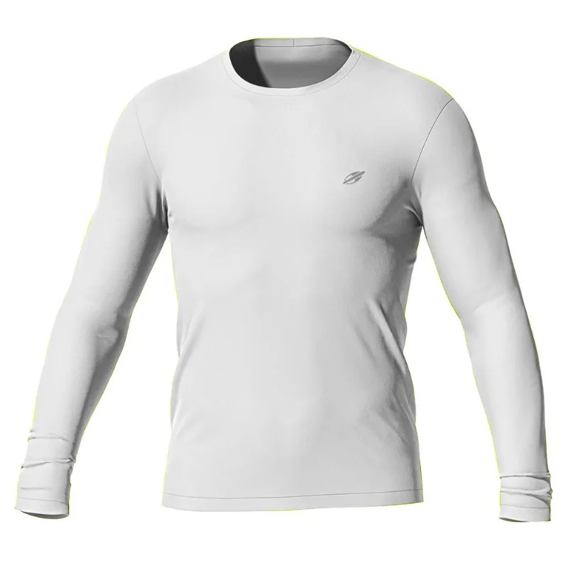 Camiseta manga longa masculino dry action esporte Mormaii Branco P