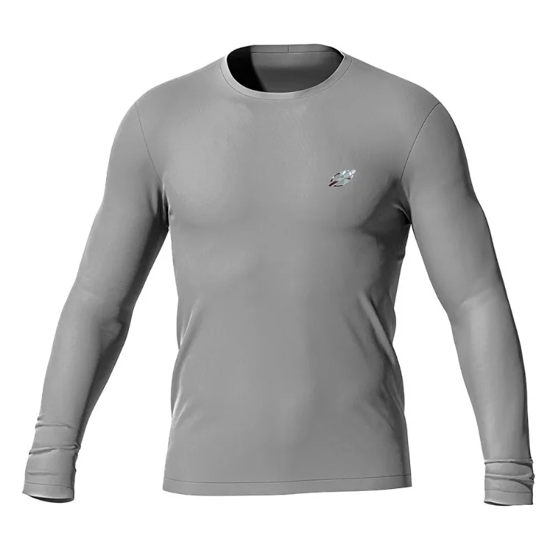 Camiseta manga longa masculino dry comfort esporte Mormaii Cinza G